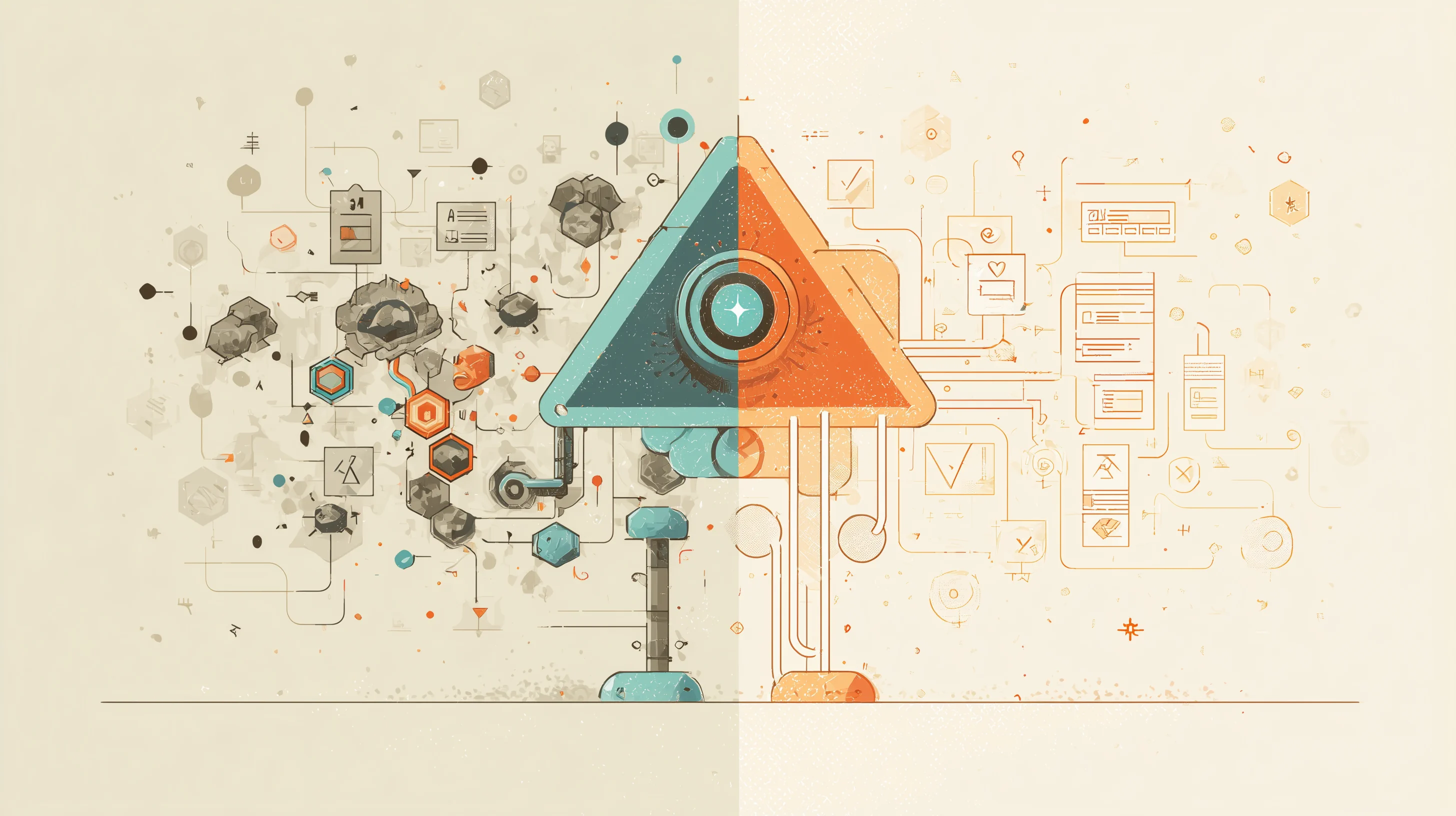 The review bottleneck: chaos on one side, structured output on the other