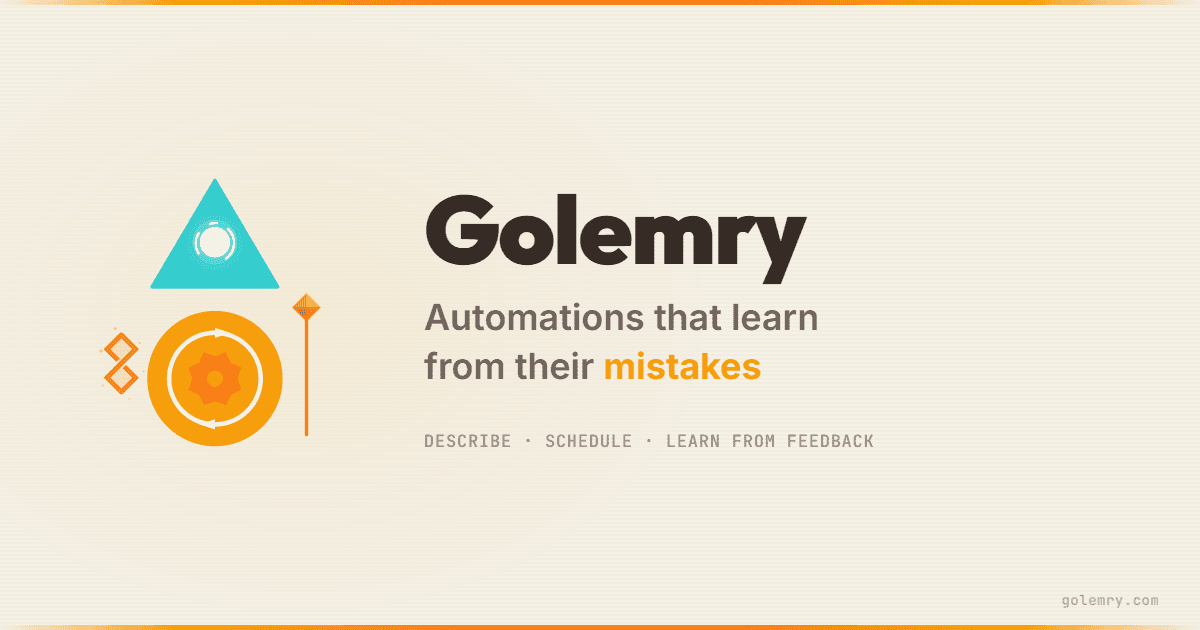 Why I'm Building Golemry